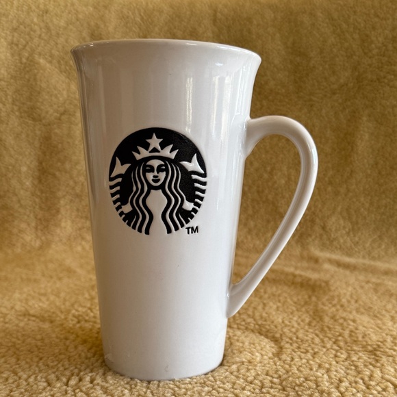 Starbucks 2013 Tall 16oz White Travel Mug - Picture 1 of 5